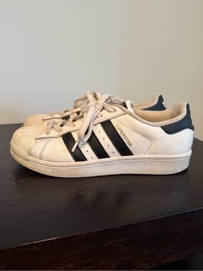 Adidas Superstar Sneakers in White and Black